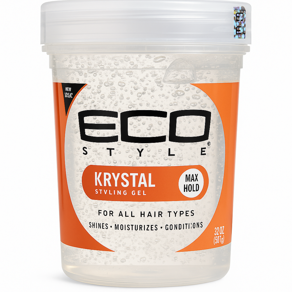 Eco Style Krystal Styling Gel Alcohol Free 32 Oz